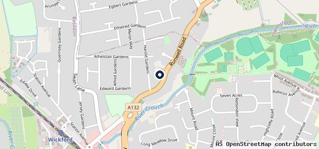 Map showing the location of Wickford Mot Services Ltd