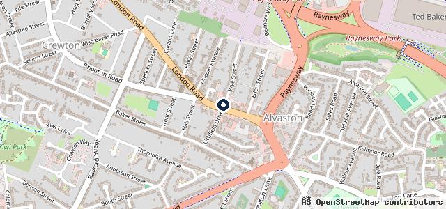 Map showing the location of Alvaston MOT & Service Centre Ltd.