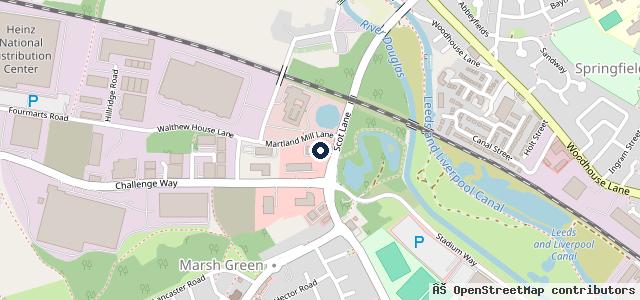 Map showing the location of Arnold Clark Wigan Renault