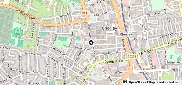 Map showing the location of Chorley Autocare Ltd