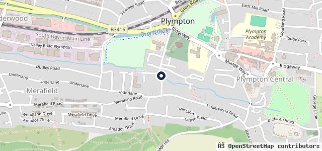 Map showing the location of Plympton Car Centre - Plymouth