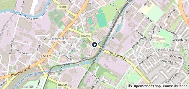 Map showing the location of A1 Body Repairs