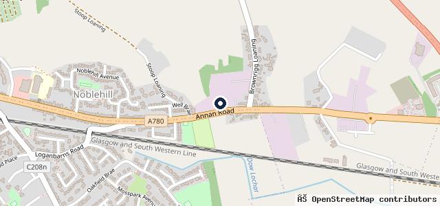 Map showing the location of Arnold Clark Dumfries Dacia