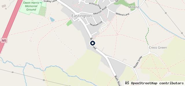 Map showing the location of Bath Road Garage