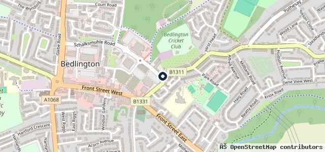 Map showing the location of Bedlington Autocare ne ltd