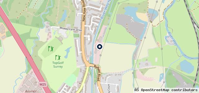 Map showing the location of Brooklands Cars