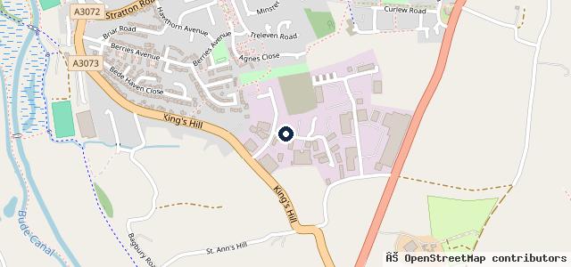 Map showing the location of ETB Autocentres - Tyres & MOT - Bude