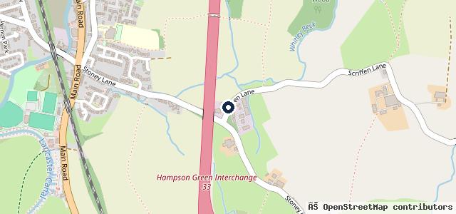 Map showing the location of C & M Motors
