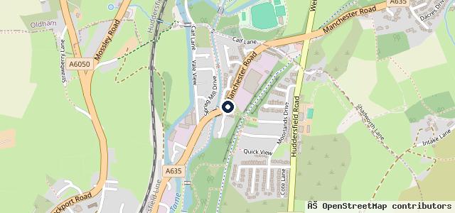 Map showing the location of Car, M.D. (Mossley) Ltd