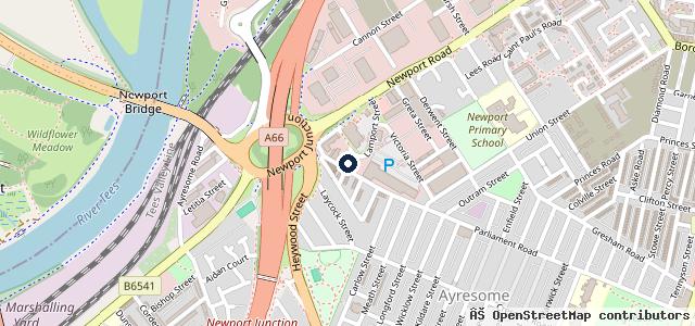 Map showing the location of Cleveland Auto Services
