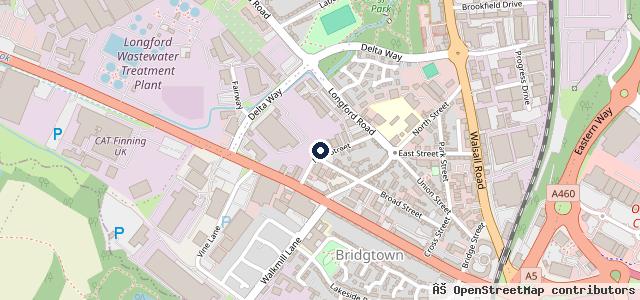 Map showing the location of Den's Autos