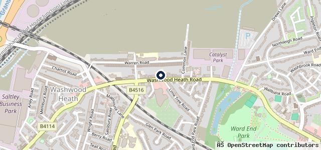 Map showing the location of Mot Tracking and Tyres | Birmingham