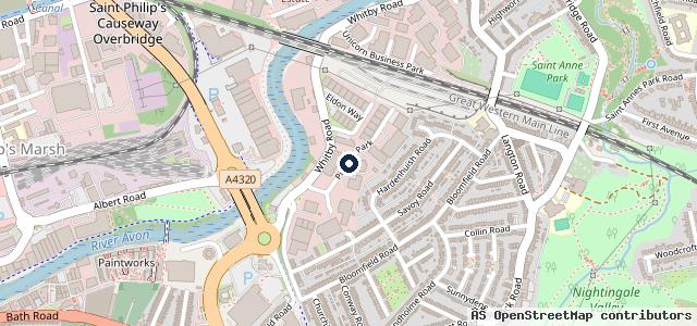 Map showing the location of Mon Motors Volkswagen Bristol