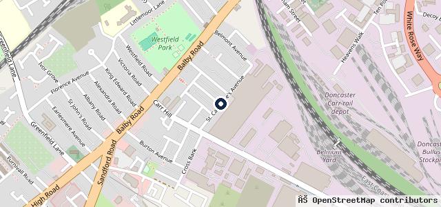 Map showing the location of Doncaster Motorcycles