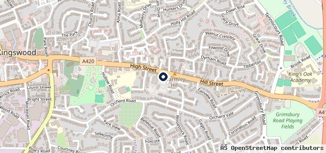 Map showing the location of Vauxhall
