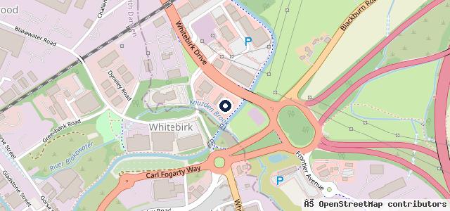 Map showing the location of Evans Halshaw Ford Blackburn