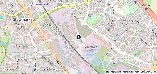 Map showing the location of Fast Test Stowmarket