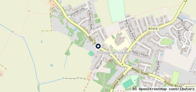 Map showing the location of Thorpe-le-Soken Car Sales