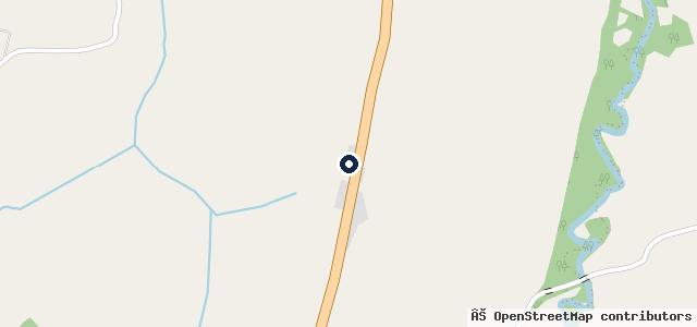Map showing the location of St Giles Service Station