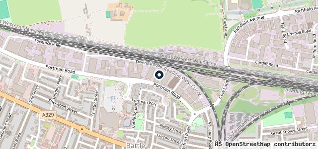 Map showing the location of Thames Valley MOT's
