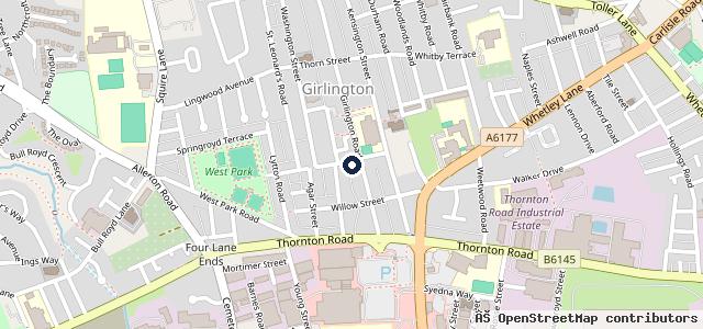 Map showing the location of Girlington Motors