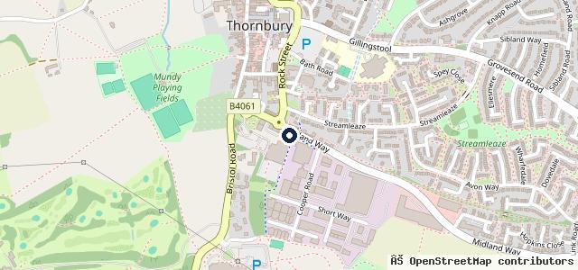 Map showing the location of ETB Autocentres - Tyres & MOT - Thornbury
