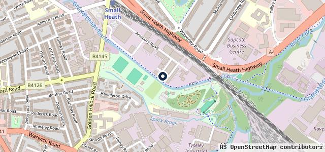 Map showing the location of Tms Mot Centre