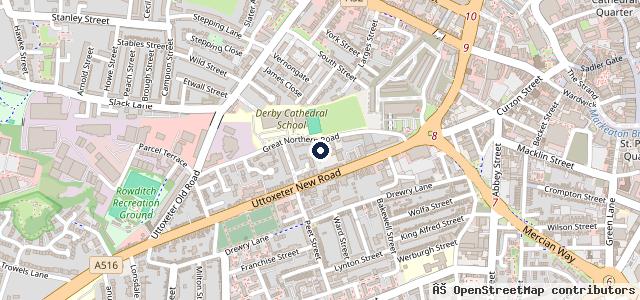 Map showing the location of Carrington Auto Centre