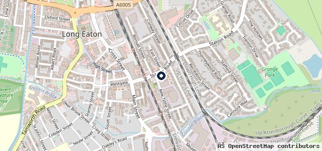 Map showing the location of Trent Valley Service Center