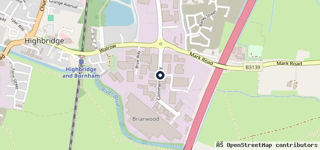 Map showing the location of Arrow Tyre Services