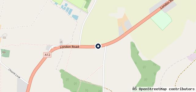 Map showing the location of Wangford Service Station Ltd