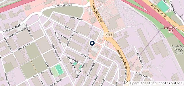 Map showing the location of Farmer Autocare - Glasgow - Hillington