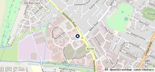 Map showing the location of Snows Toyota (Waterlooville)