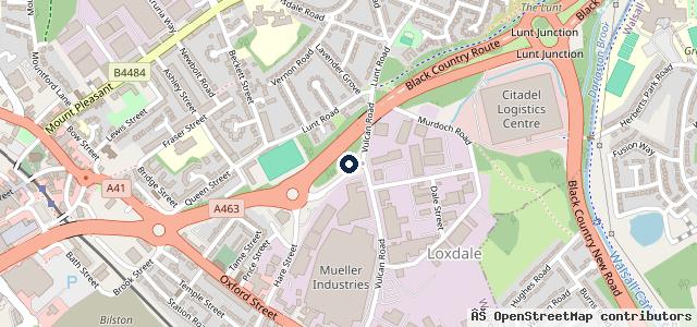 Map showing the location of Wolverhampton Auto Care