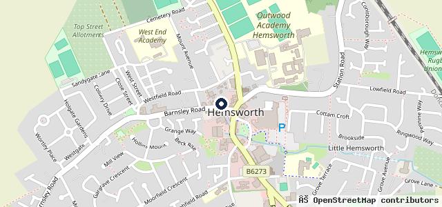 Map showing the location of Woodall Brothers Garage