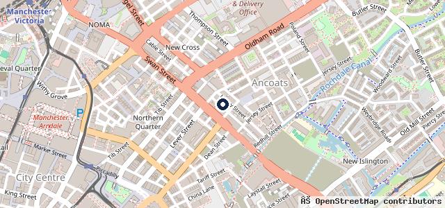 Map showing the location of Blossom Motor Co. | Manchester