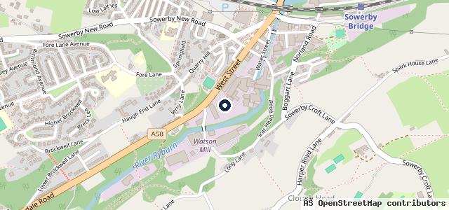 Map showing the location of Target Tyres (Sowerby Bridge)