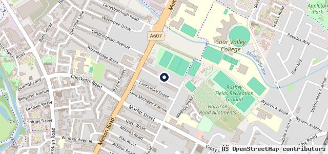 Map showing the location of Belgrave Testing Station