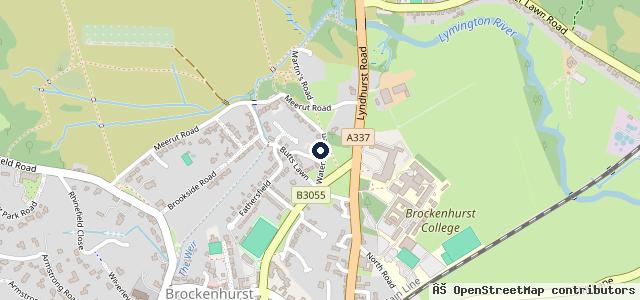 Map showing the location of Brockenhurst Garage Services