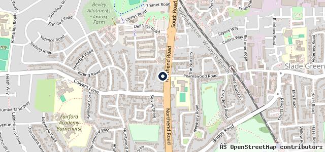 Map showing the location of Homrad M O T Test & Service Centre