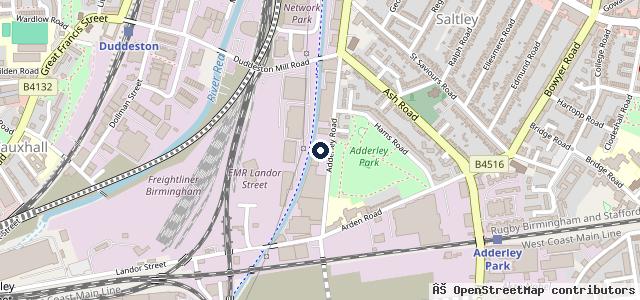 Map showing the location of Park Mills Auto Centre