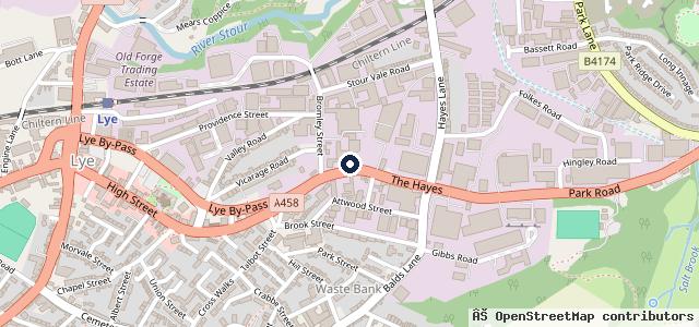 Map showing the location of A's Fast Fit Auto Centre