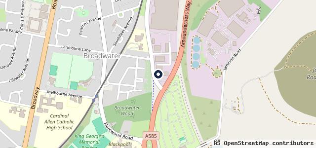 Map showing the location of AutoBay Fleetwood