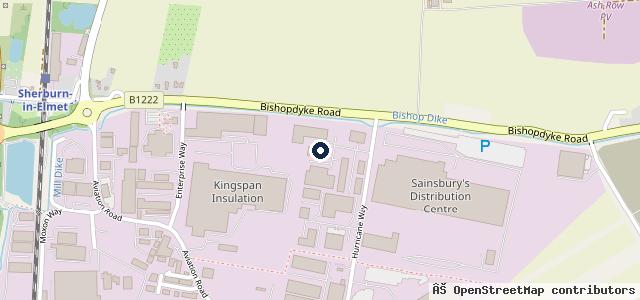 Map showing the location of AW Repair - Sherburn