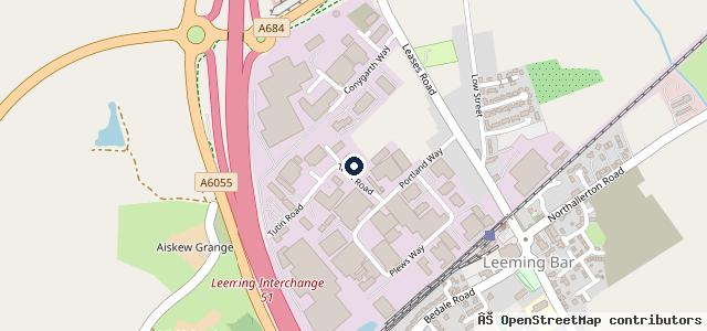 Map showing the location of Bedale Motor Factors Ltd
