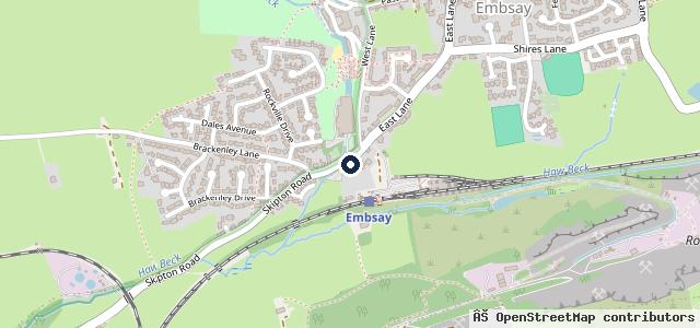 Map showing the location of Cavendish Arms