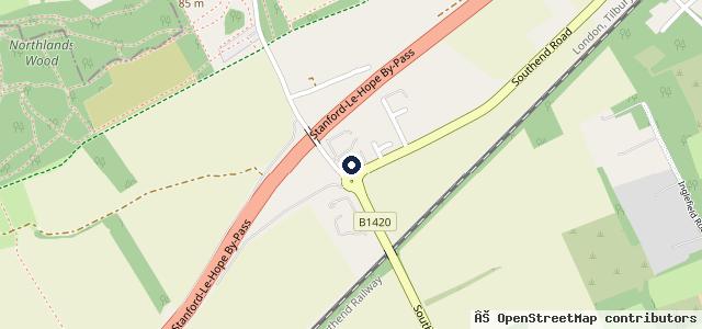 Map showing the location of Eastern Garage Carsales