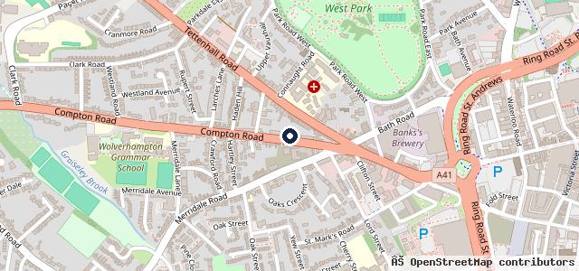 Map showing the location of Church Road Motors Bradmore Ltd