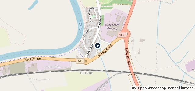 Map showing the location of D & R Autocare Selby