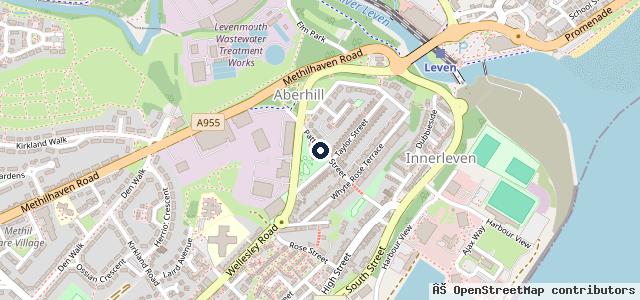 Map showing the location of David A Black